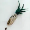 giallo paglierino, striscia di pelliccia di coniglio 23-25 cm