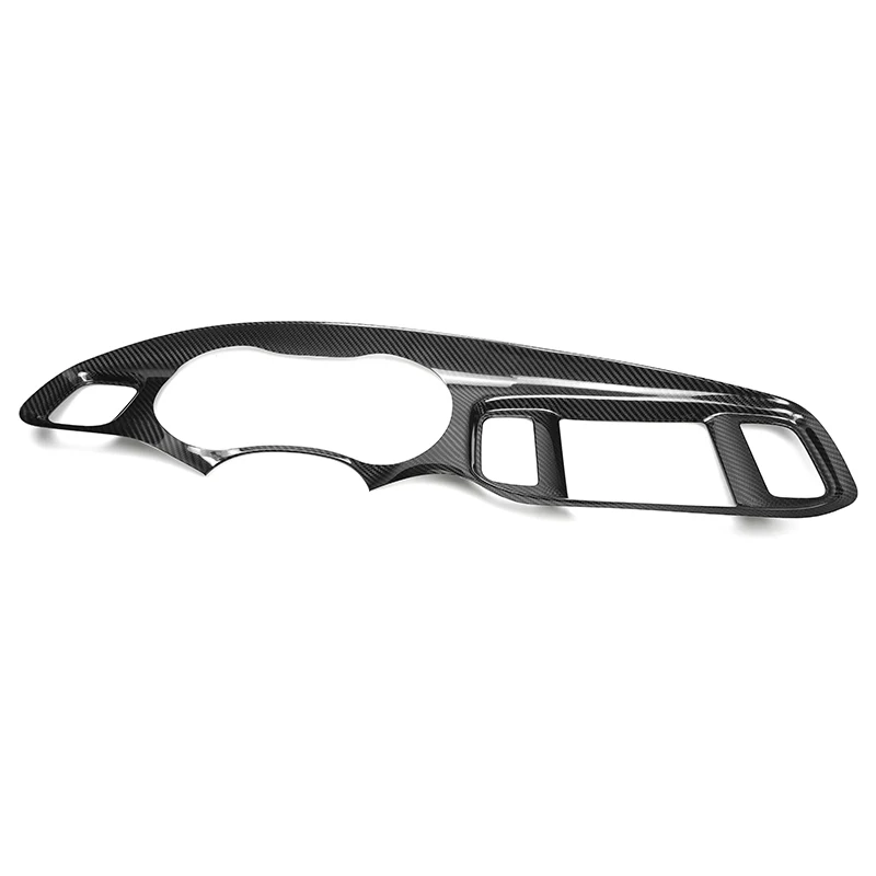 Carbon Fiber Car Interior Center Console Dashboard Frame For Dodge Charger 2015-2023