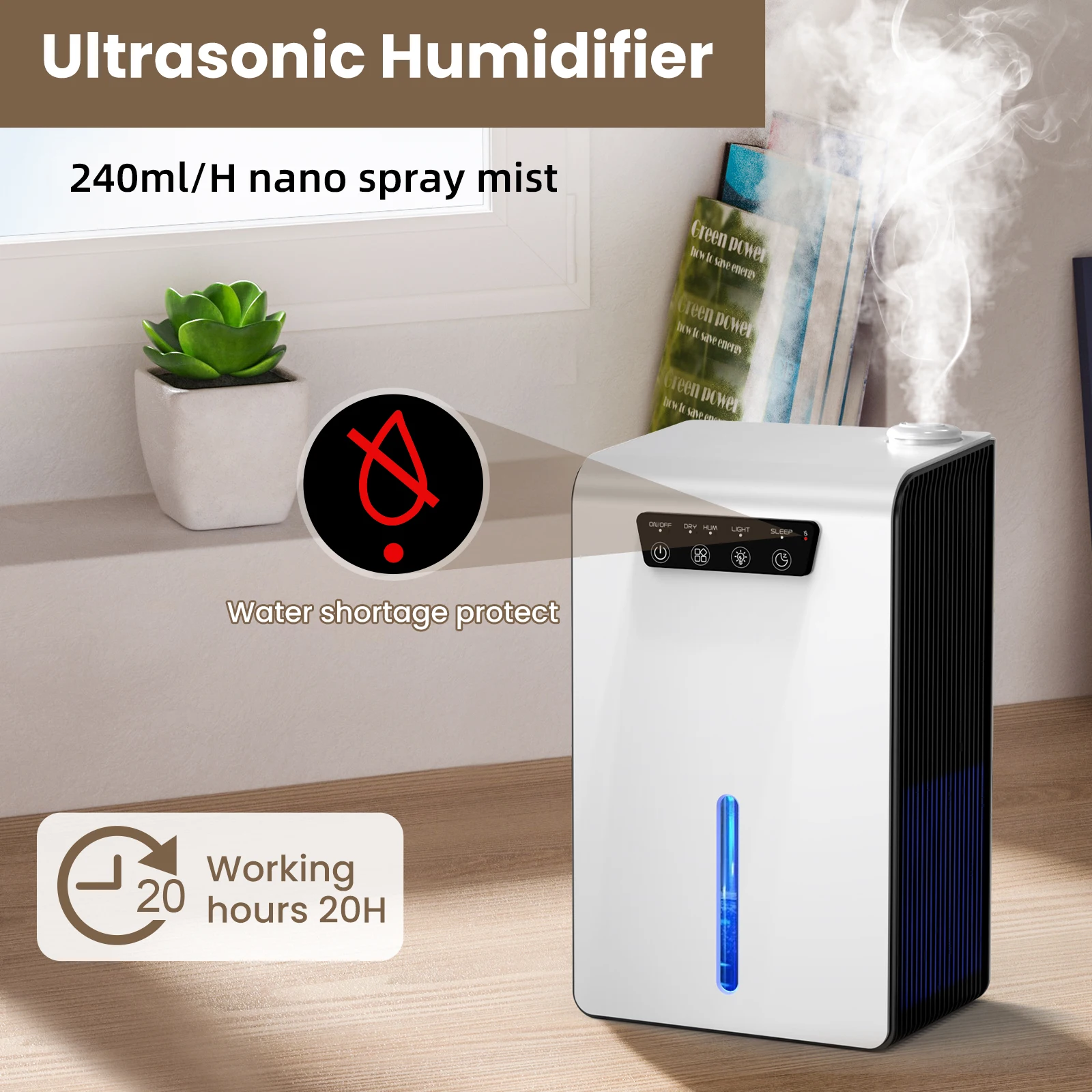 2024 Trends Portable Household Humidifier and Dehumidifier 2 in 1 With Drain Pipe 3500ML