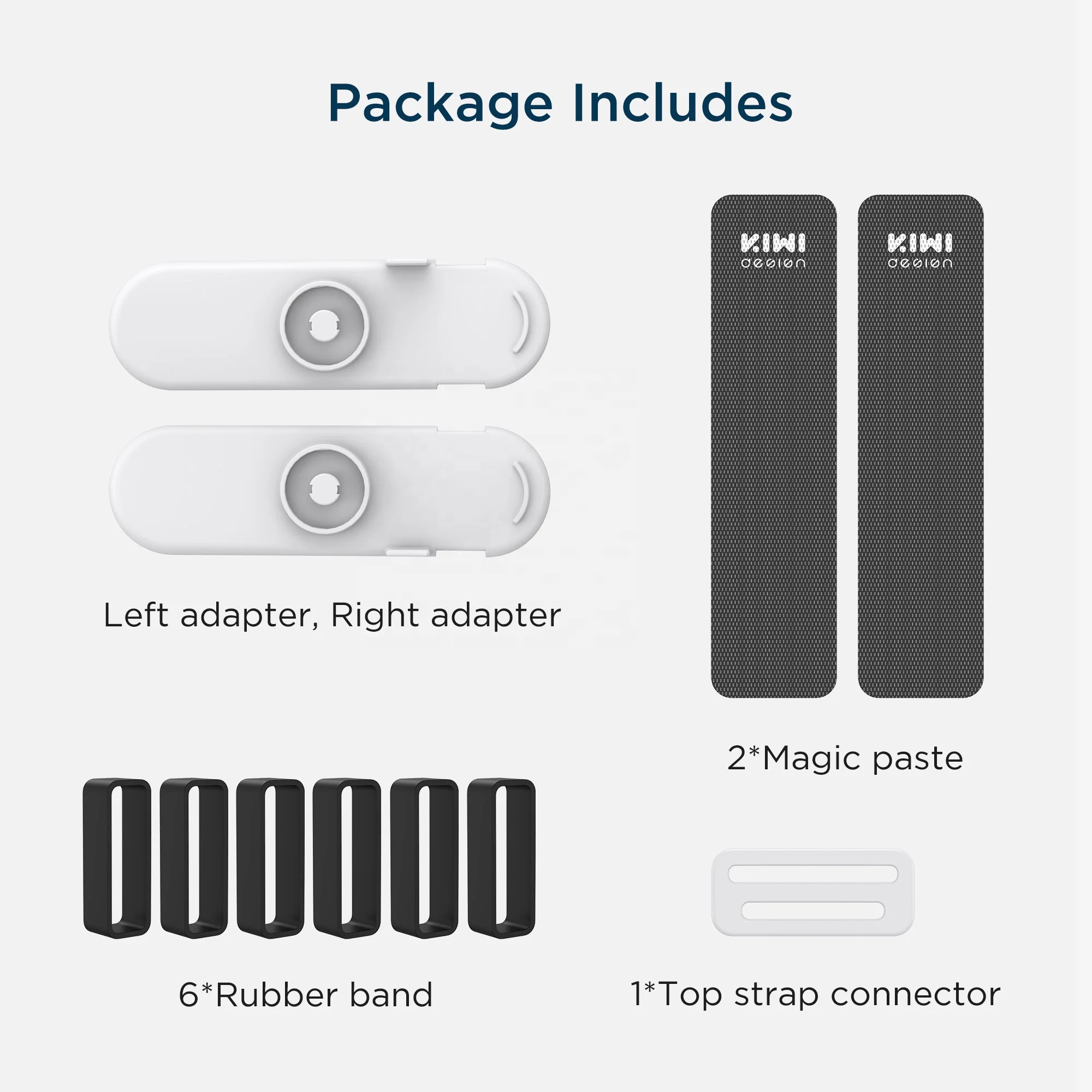 KIWI design 3 in 1 Battery Strap Compatible with Quest 2/Quest/HTC Vive  Deluxe Audio Strap Accessories 