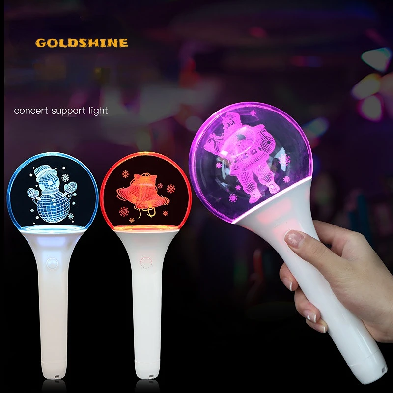 Custom Acrylic K-pop Idol Led Light Stick Christmas Glow Stick Party ...