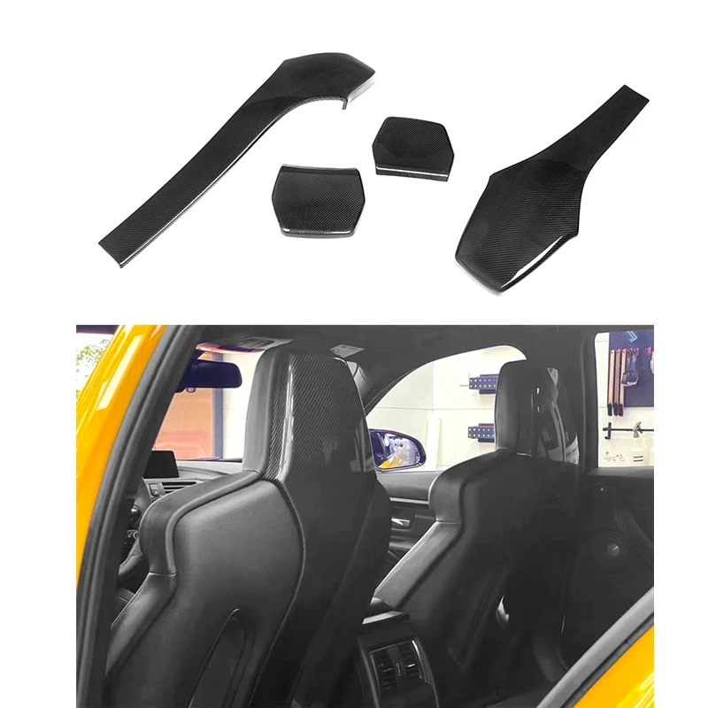 Dry Carbon Fiber Seat Back 4pcs for BMW M3 M4 F82 OEM Style