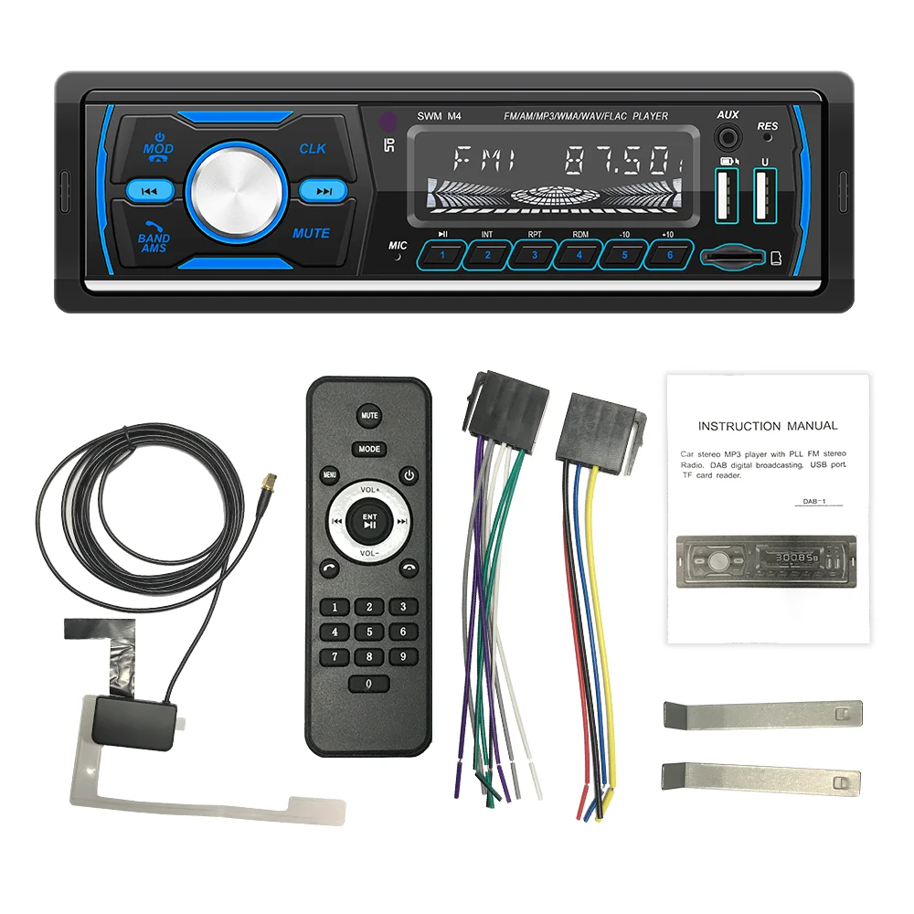 Fm Am Rds Dab Silicone Remote Control 7388 High Power Blue Tooth 1 Din Car  Radio Car Mp3 Player Stereo Single Din - Buy Car Mp3 Player Stereo,1 Din  Car Radio,Car Mp3 Player Product on Alibaba.com