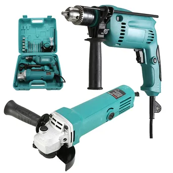 Multi-functional 20 pcs impact hand electric drill corner mill impact drill grinding machine tool kit