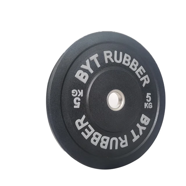 Fitness KG Black Crumb Bumper Plates Recycled Crumb Rubber Plates 5kg 10kg 15kg 20kg 25kg Barbell Plates