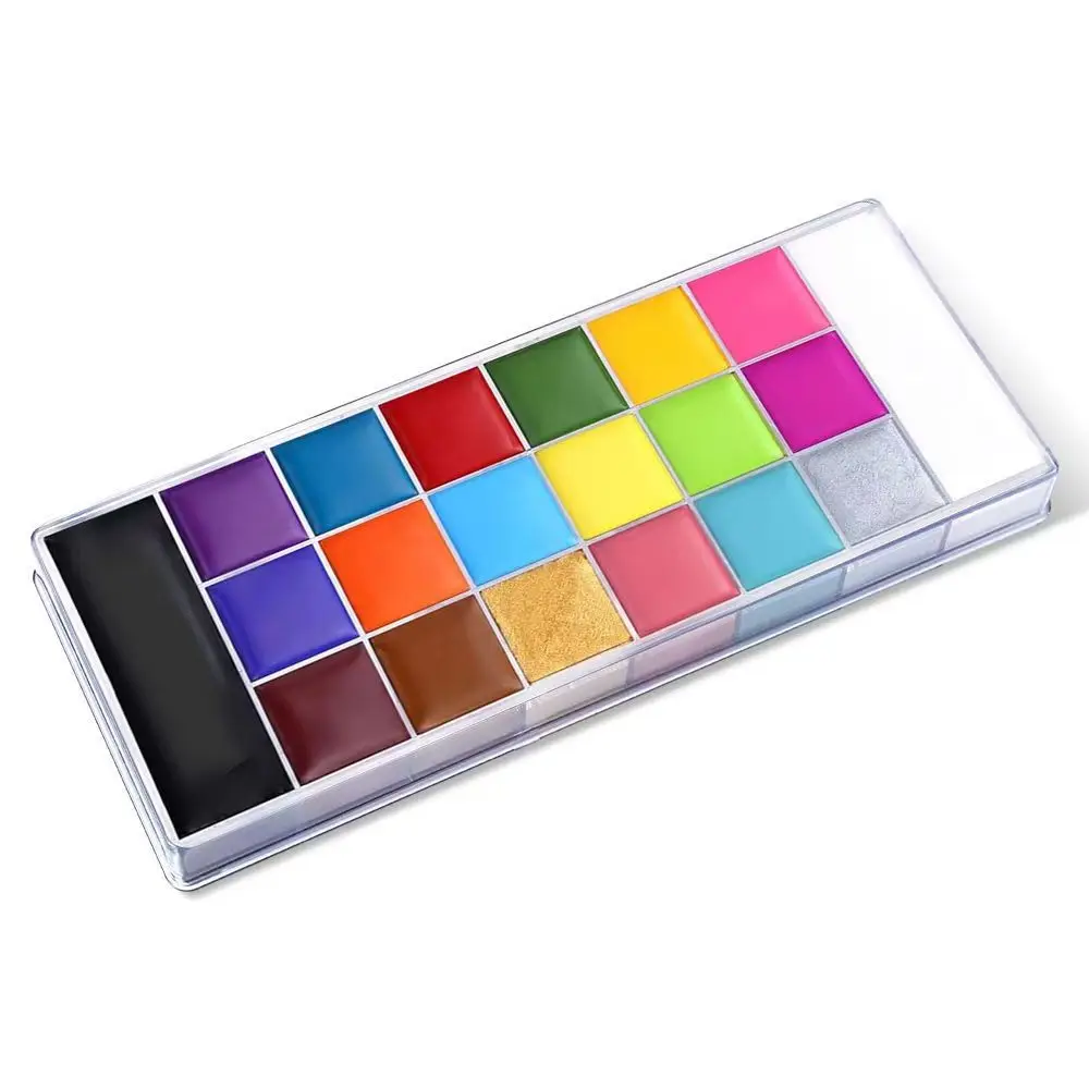 20 Colors Face Body Paint Set Non-Toxic Water Based Washable Face ...
