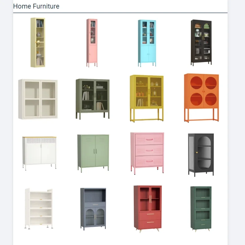 Настенный книжный шкаф современный роскошный для гостиной домашний кабинет 2 двери металлический книг и файлов