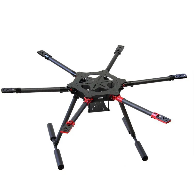 6 Axle Carbon Fiber Aircraft Frame Folding Hexacopter Airframe For Diy