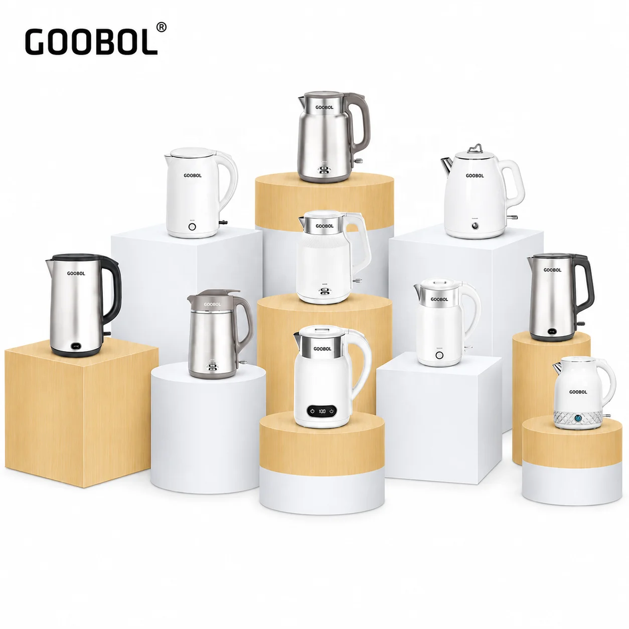 1.8L Cordless Electric Kettle 1500W 360-Degree Base Auto Shut-Off Hotel Grade 304 SS OEM ODM Available