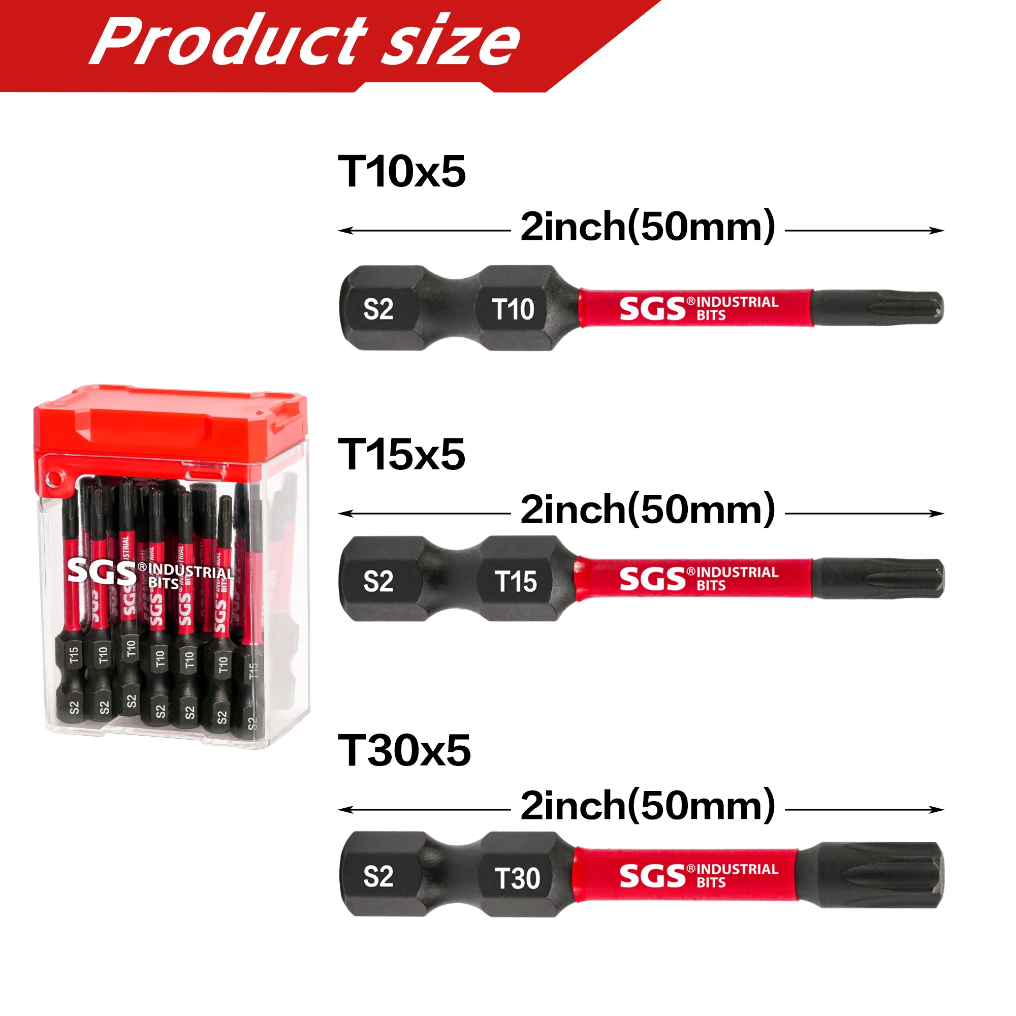 MOYOTEC Source Factory 15pcs 50mm 1/4 Torx Stainless Steel…