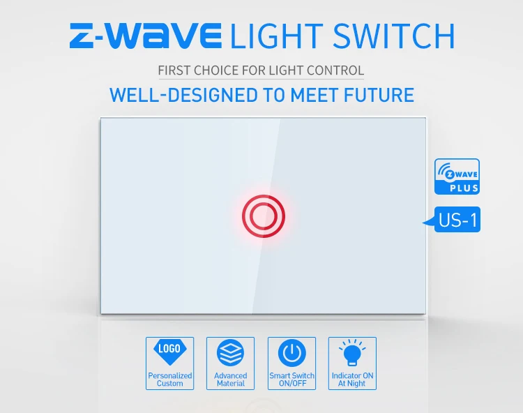 Нео США стандарт 908 4 МГц 1 комплект маленький современный zwave выключатель