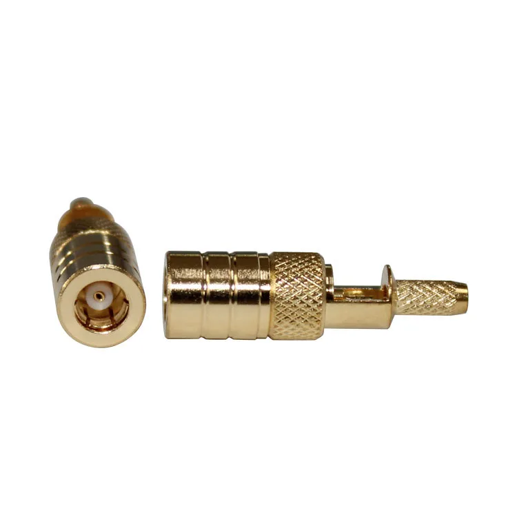 product top class 75ohm smb c k15 gold plated female smb connector for rg316 rg174 cables-2