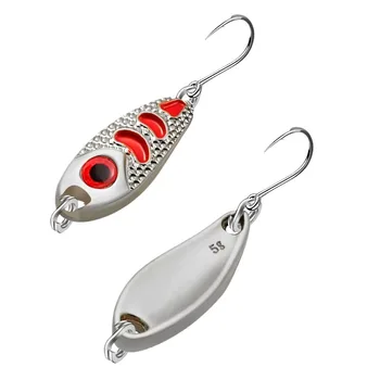 Cheery Small Shape Hard Metal Bait Upper Right Sp314 Sequin Spinner with Strong Hook for River Fishing Made of Durable Silicone – Soft Lure – view 4