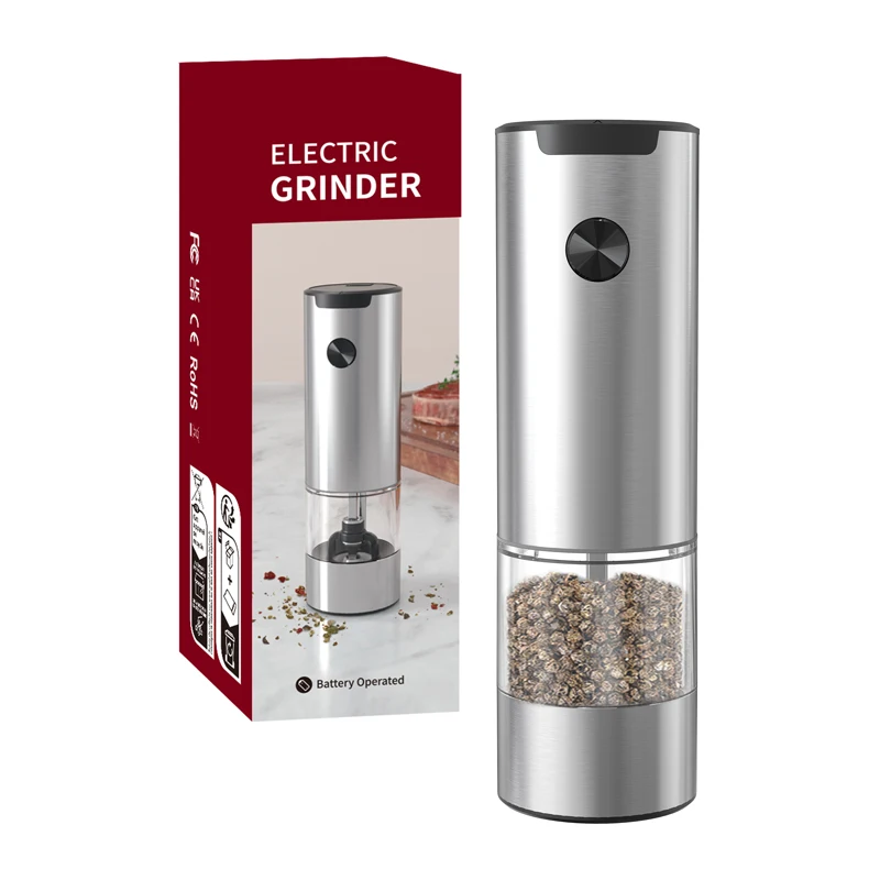 Ecofriendly Kitchen Utensils 70ml Automatic Grinder Electric Mace Salt