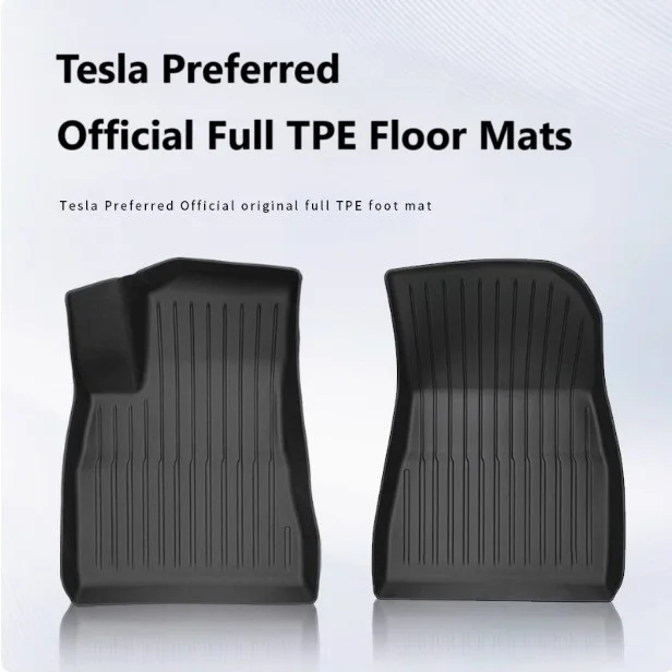 All Weather Waterproof Non-Slip Car Floor Liner 3PCS TPE Car Mat Non-Toxic and Fragrance-Free for Tesla Model Y