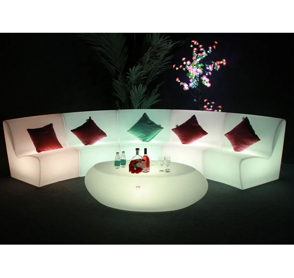 LED Lighting Led Sofa bar Chair Nightclub Led Furniture KTV Led Rental Party Event Light up Sofa Seat