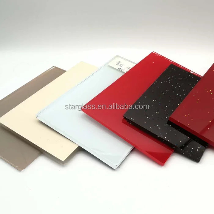 product factory custom 4mm 5mm 6mm lacquered back painted glass oem odm  color modern style for decoration-2