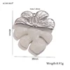 Silver Monstera Leaf Charm