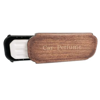 Walnut Solid Wooden Car Air Outlet Solid Aromatherapy Creativity Lasting Light Fragrance