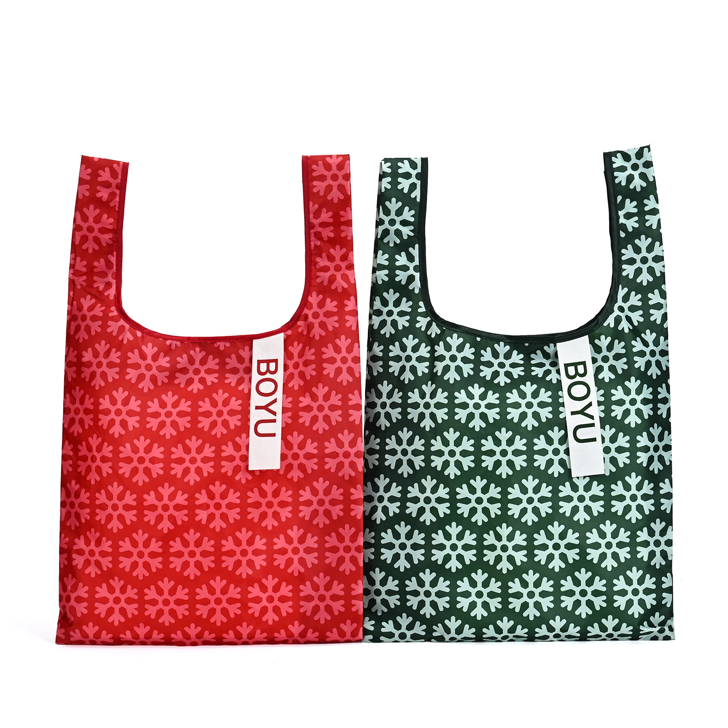 Wholesale Fashion Eco-friendly Pouch Foldable Ripstop Polyester Bags Reusable Folding Polyester Shopping Bag manufacture