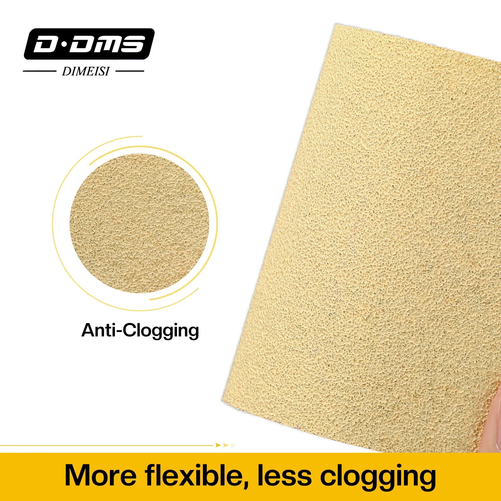 D DMS DIMEISI 362X Factory Cheap Prices 220 Grit 50pcs Per Box 125mm Hook and Loop Orbital Sanding Paper