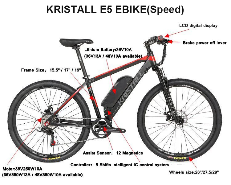 KRISTALL E5-Speed fast ebike 48V 10A| Alibaba.com