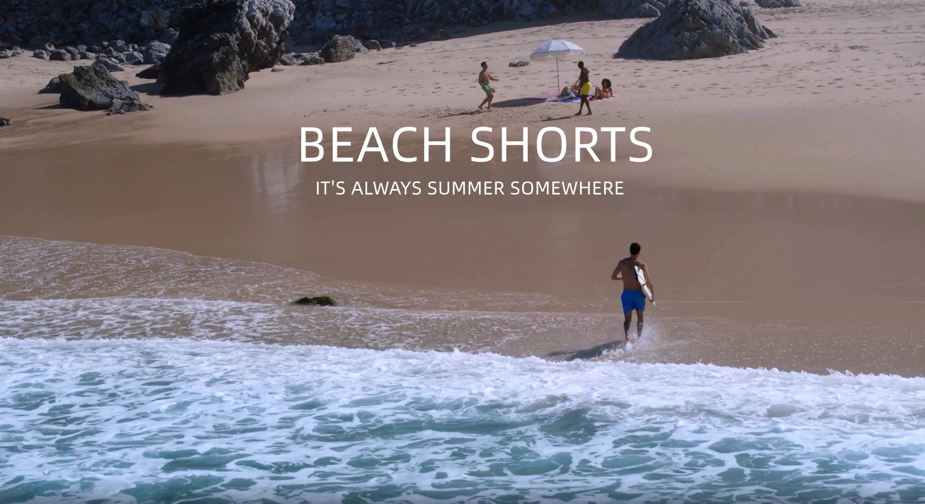 Atmungsaktive Badeshorts für Herren aus 100 % Polyester, schnelltrocknend, für den Sommer, mit Taschen515_voghion.com