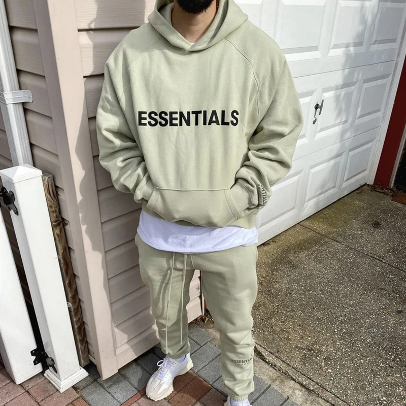 Logo Fleece Fabric Sage Green Fear 