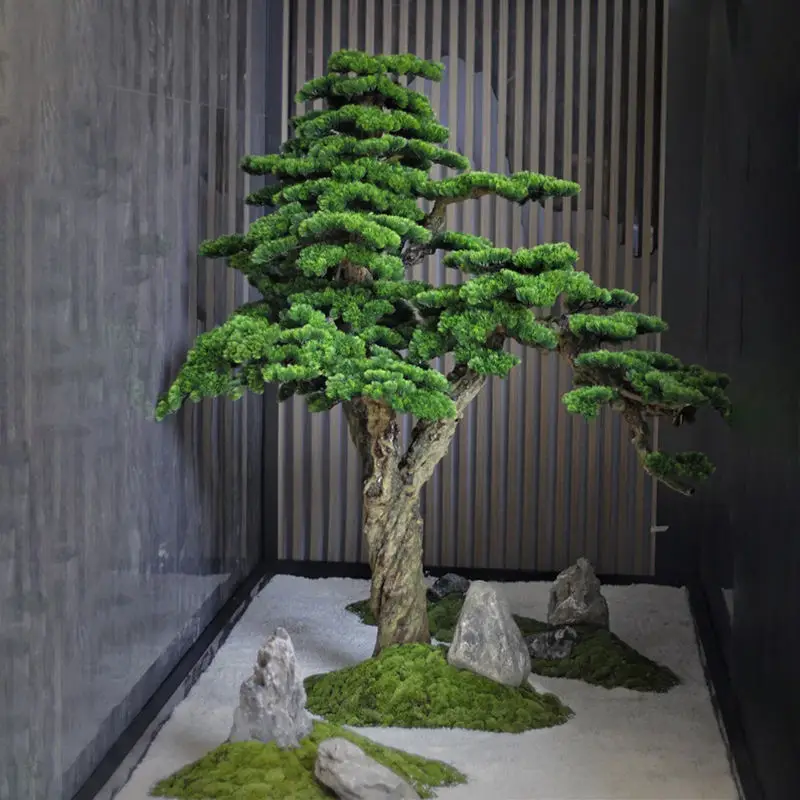 SPSS9 Podocarpus Groe Outdoor Indoor Knstliche Bonsai Baum grne  knstliche Kiefer fr Home Patio Garten Herzstck Dekor| Alibaba.com