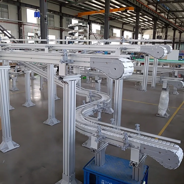 Slat Conveyors/Plastic Chain Conveyor for Beverage Glass Bottle and Cans