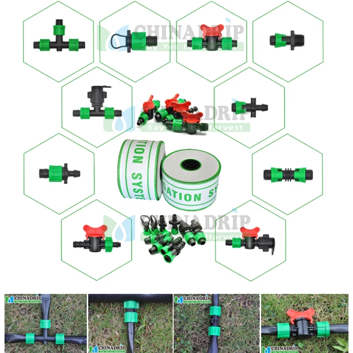 Mini Valve Lock Coupling Connectors For Drip/tape/pipe Irrigation ...