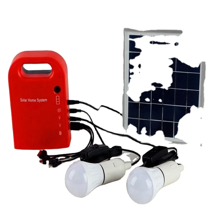 
3 Вт Мини Солнечная энергия маленький перезаряжаемый светодиодный комплект домашнего освещения для внутреннего кемпинга 