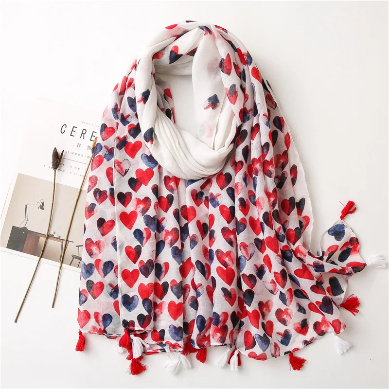 Wholesale Viscose Scarfs Women Fashion Soft Brand Logo Pattern