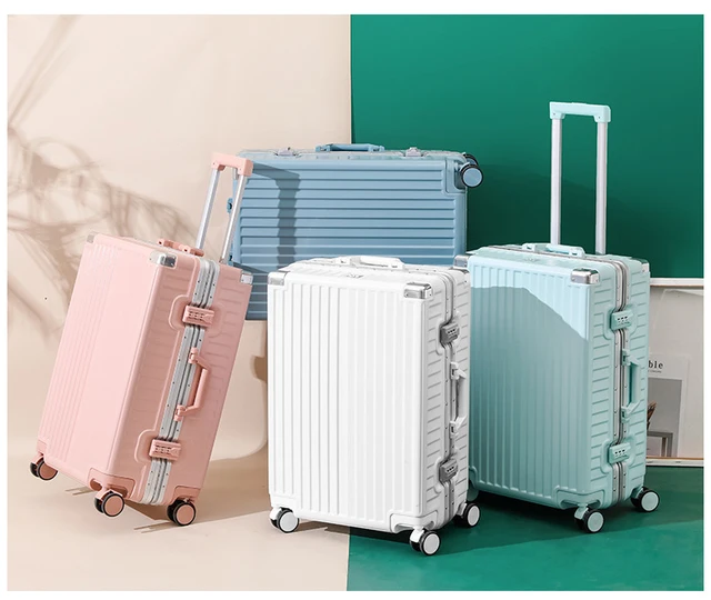 Carry on Luggage Lightweight Hardside Suitcase , Aluminum Frame Suitcase Hard Shell with Spinner Wheels TSA Lock