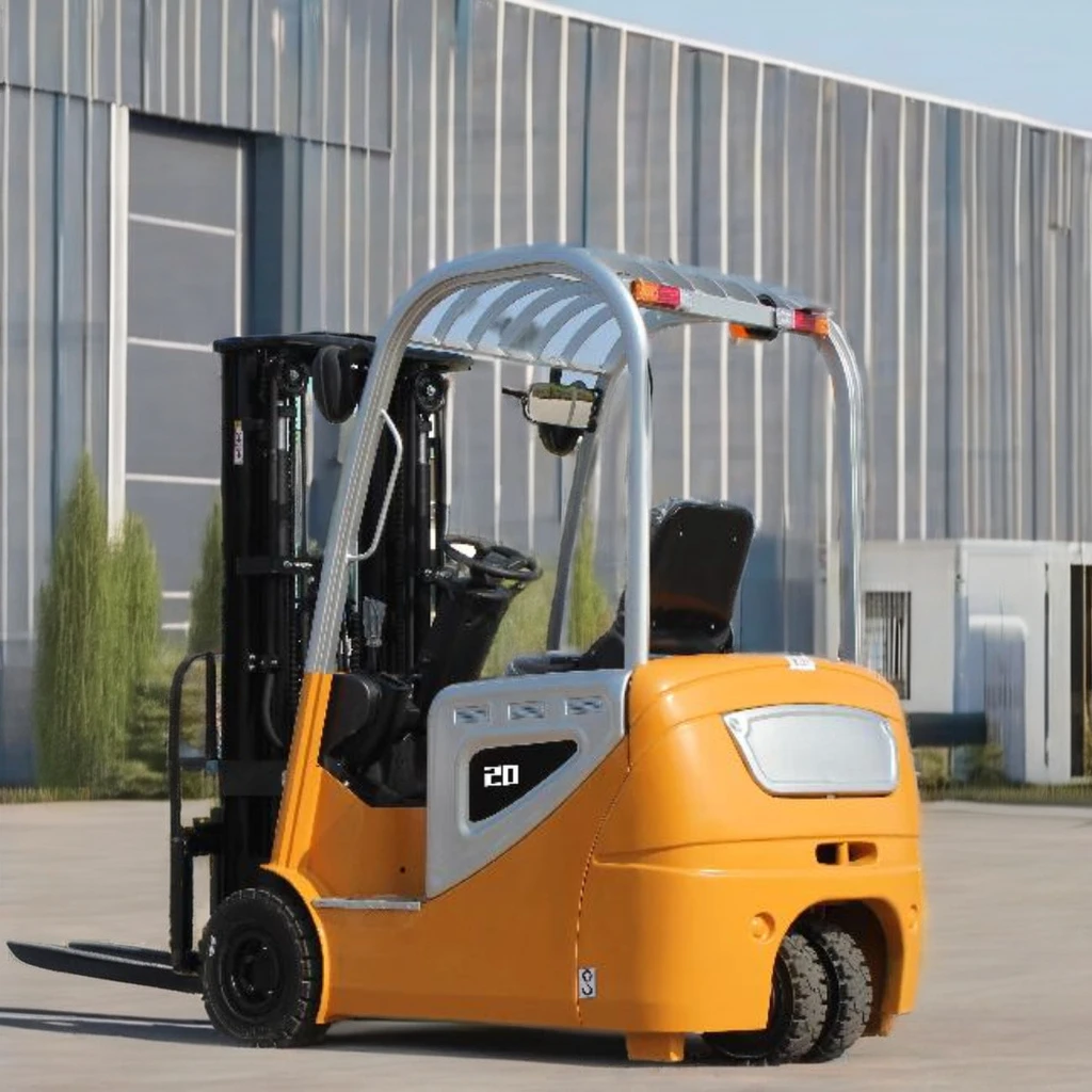 product china high quality electric forklifts 15 5 ton two stage mast solid tire with battery charger-0