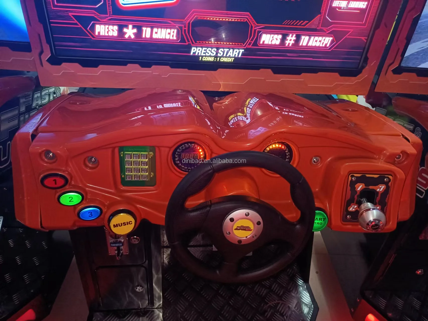 Arcade Game Machine Coin Operated Car Racing Arcade Video Games Machine Simulator Driving Game Amusement