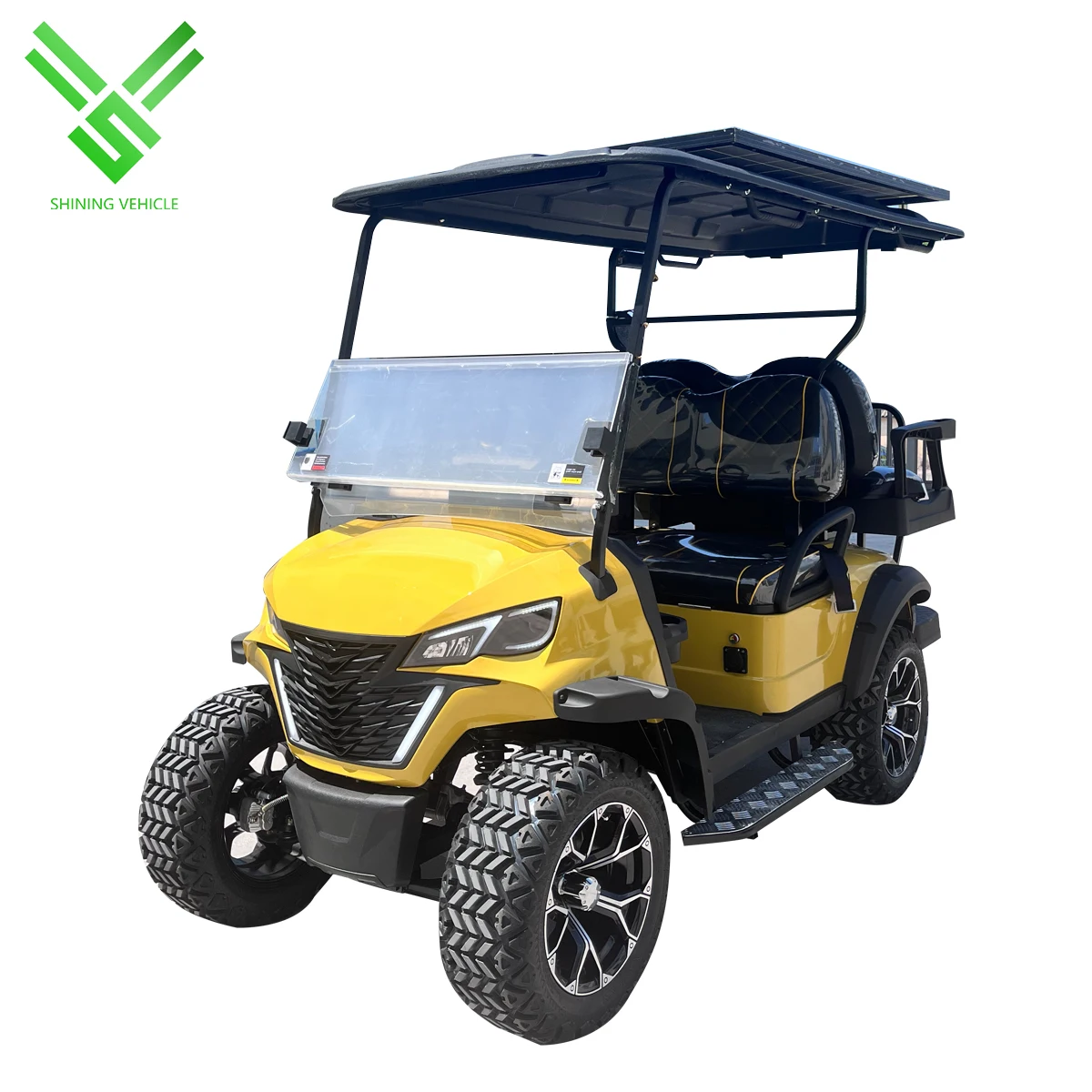 Shininglsv EEC and CE Approved 4 Seat Electric Golf Cart Shining China Made Battery Powered Buggy with 5kw Motor