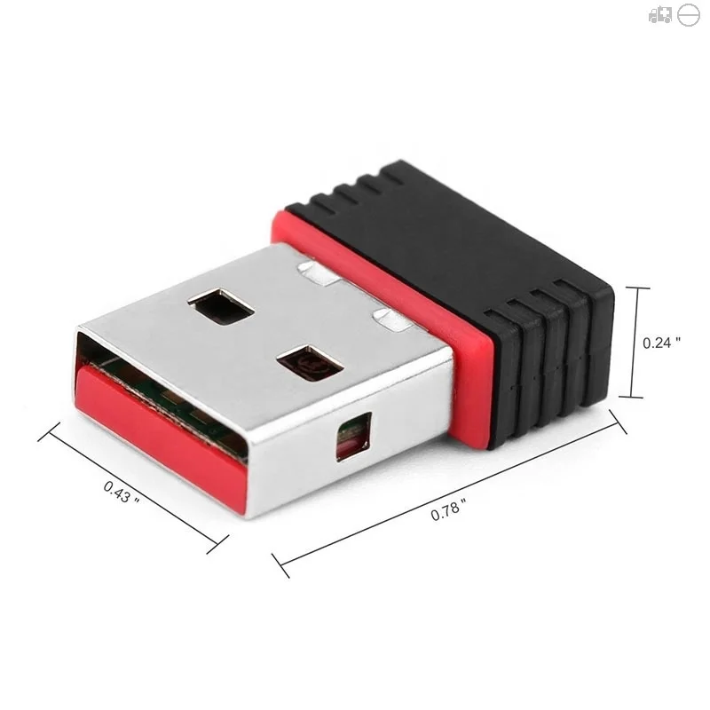 Factory Price RTL8188 Chipset Mini USB 2.0 WiFi Wireless Adapter WI-FI Network Card 802.11n 150Mbps Network WI FI Adapte