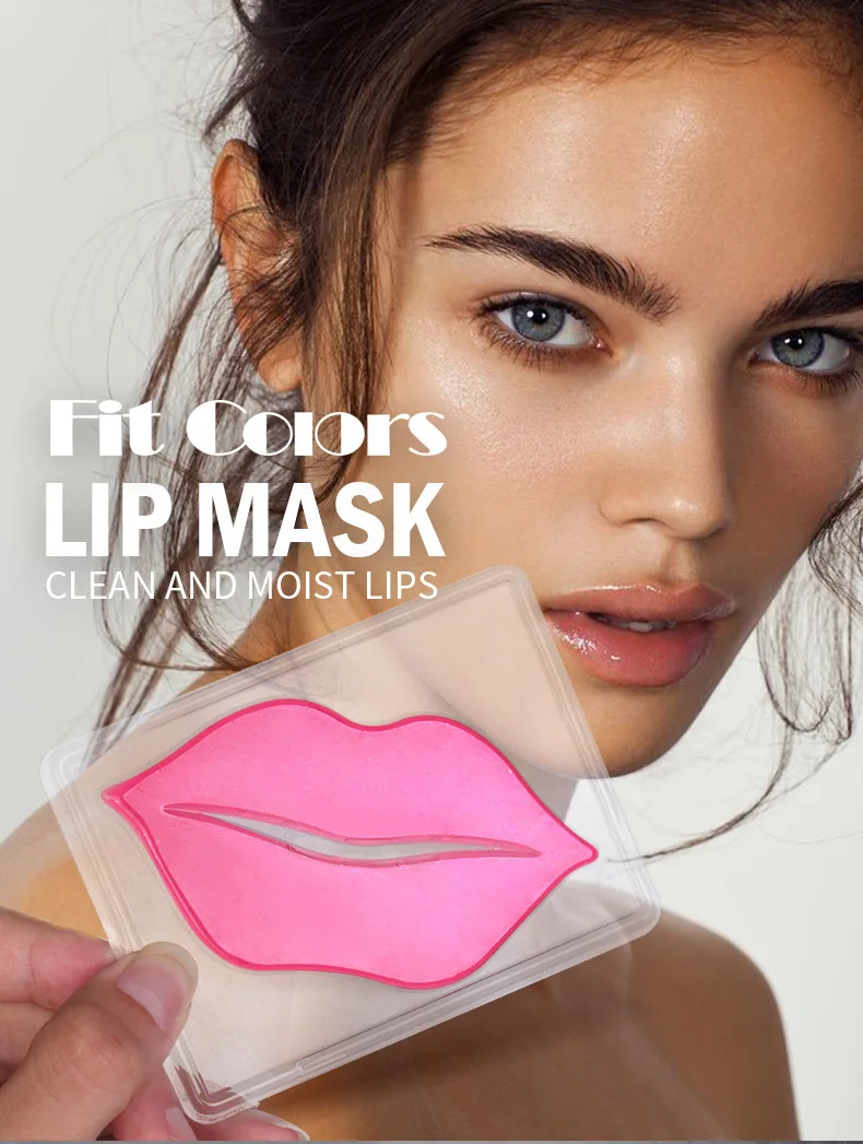 Cosmetics Lips Care Dry Repair Pink Plumper Lip Mask Set Nourishing