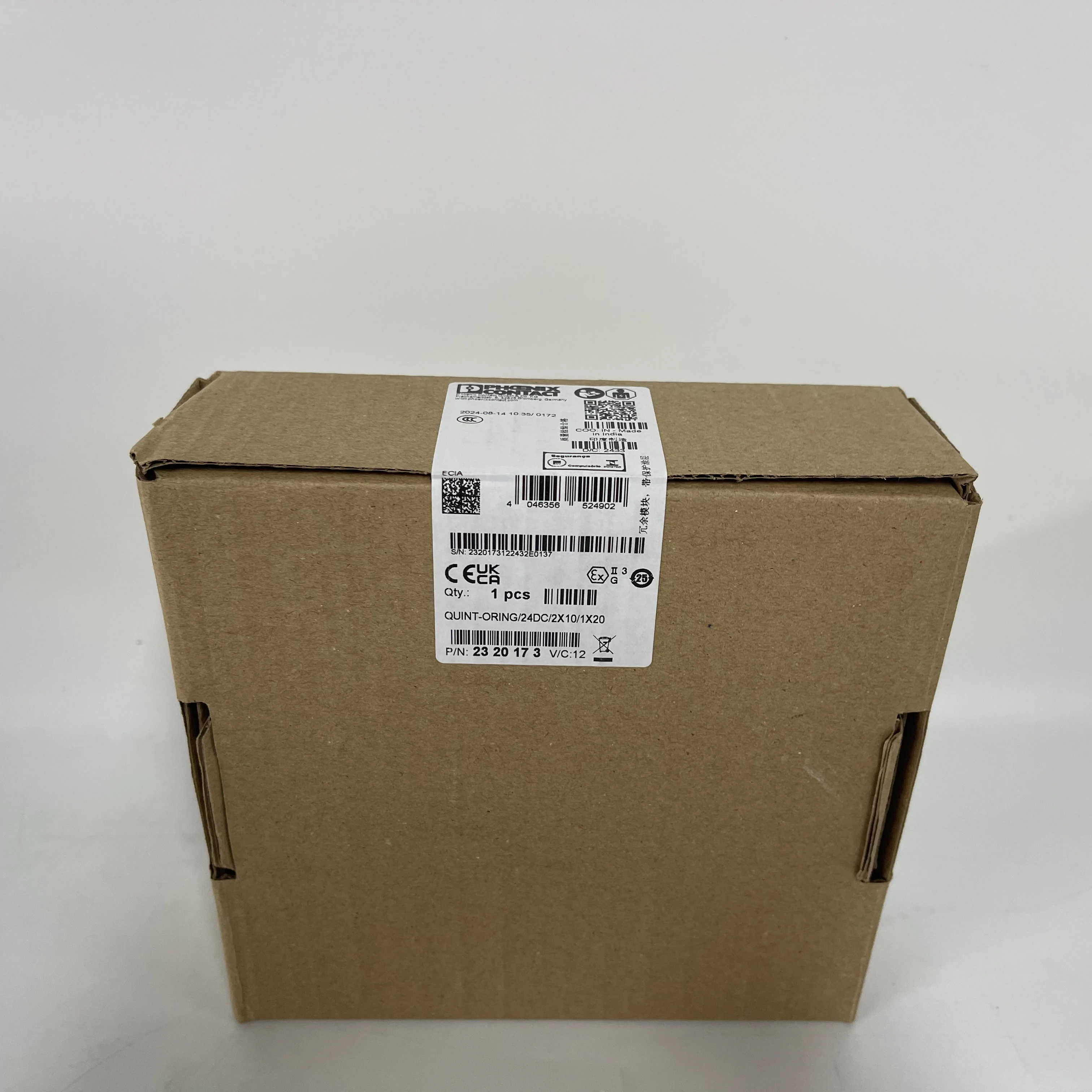 PHOENIX CONTACT ORING Power Distribution Terminal QUINT-ORING/24DC/2X10/1X20  2320173