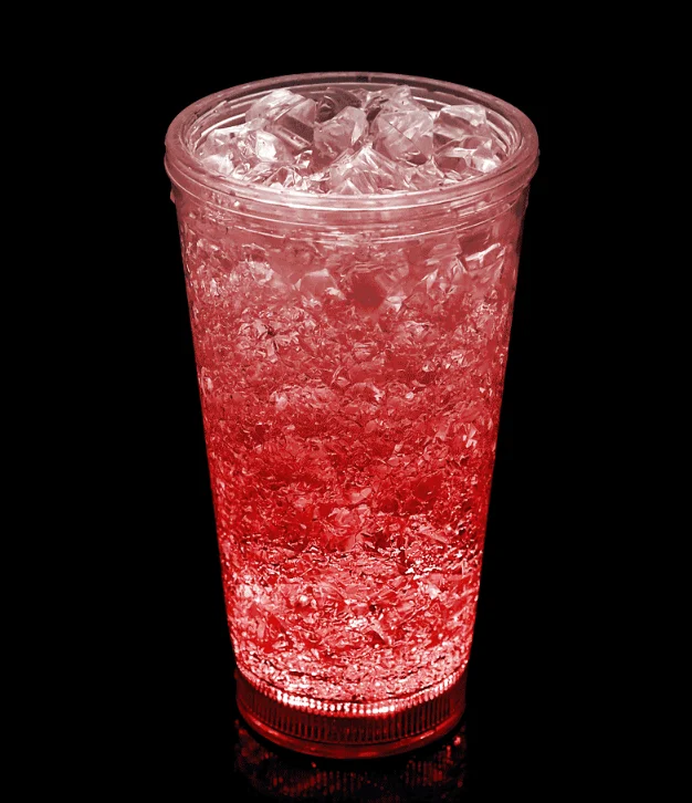 Colorful RGB Lights Changing Luminous Wine Glass bar Banquet Atmosphere Decoration Props Water Luminous Cup Drink Cup Glass
