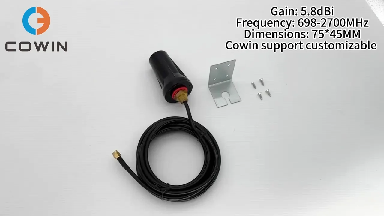 2-Pack 10dBi 4G LTE Antennas – RP-SMA Male, 698–2700MHz For Trail Cameras & Routers