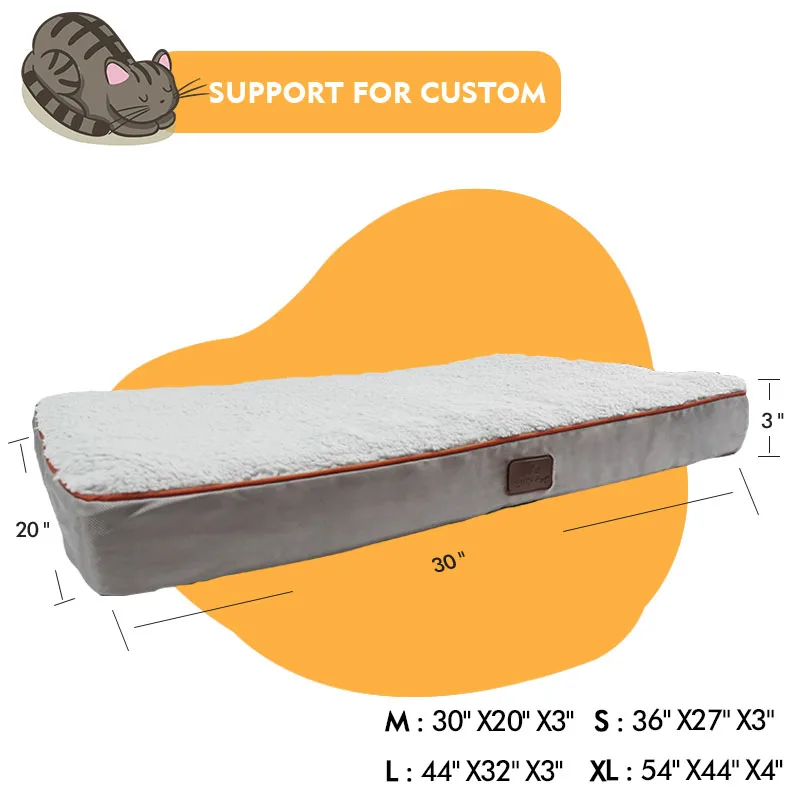 Custom-made OEM eco friendly orthopaedic luxury dog beds washable calming pet bed manufacture