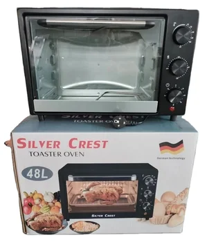 Household Kitchen Multipurpose The Bake Cake Oven For Sale 48L Big Size Electric Oven silver crest oven