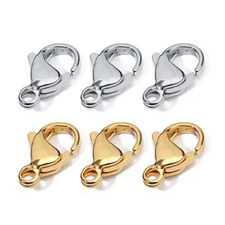 25 pcs/pack stainless steel lobster clasp accessories bracelet necklace DIY jewelry accessories connecting buckle
