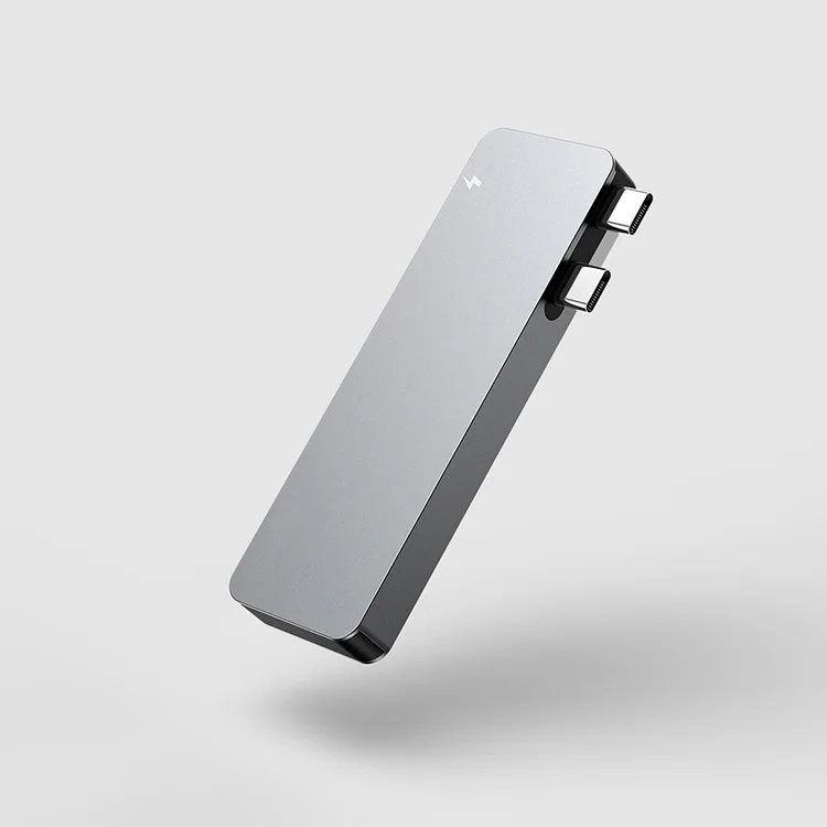 
USB-концентратор 6 в 1 с кардридером для SD/TF-карт и USB 3,0 