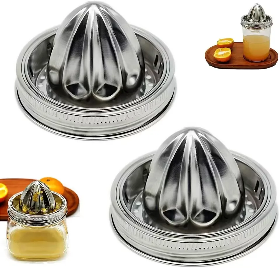 Manual Juicer 86 Mm Stainless Steel Mason Jar Juicer Lid Buy Manual