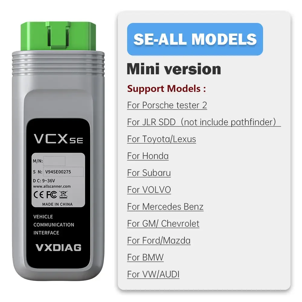 VXDIAG VCX SE All Models - Universal Car Diagnostic Tool