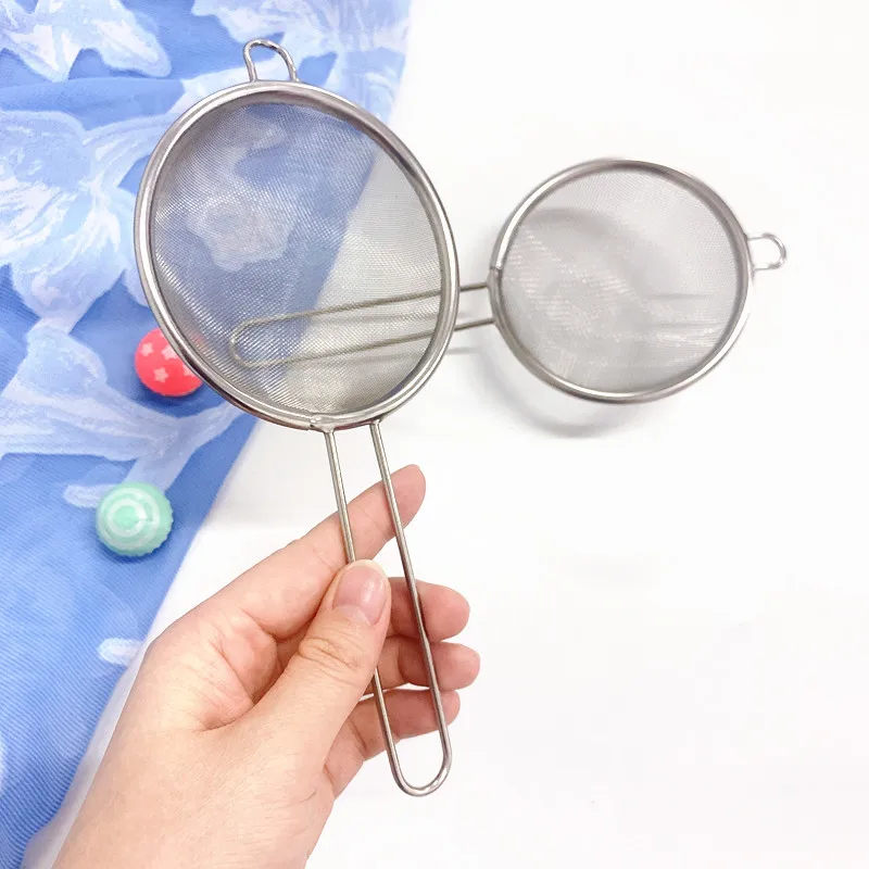 Кухонная утварь, 304 Дуршлаг Из Нержавеющей Стали, сито для сахарного кофе, сито, проволочная сетка, просеиватель муки