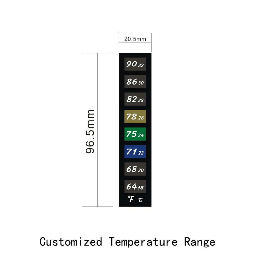 Design Liquid Crystal Temperature Thermometer Strip